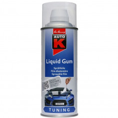 Spray vopsea cauciucata Auto-K Liquid Gum, detasabila, transparent, 400 ml foto