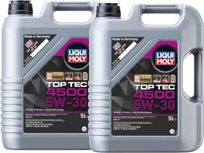 Set 2 Buc Ulei Motor Liqui Moly Top Tec 4500 5W-30 5L 2318 foto