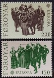 BC708, Insulele Feroe 1981, serie folclor, uropa cept