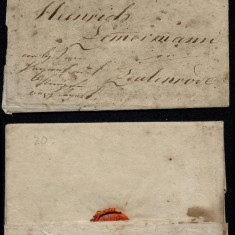 Germany 1814 Postal History Rare Stampless Cover + Content DB.325