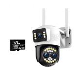 Camera de supraveghere Video CCTV 3 camere Ultra HD, WIFI, HexaEye