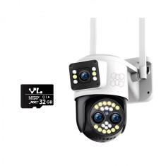 Camera de supraveghere Video CCTV 3 camere Ultra HD, WIFI, HexaEye