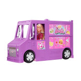 Papusa Barbie si cantinta mobila Mattel, plastic/textil, accesorii incluse, 3 ani+