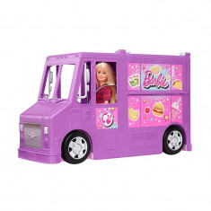 Papusa Barbie si cantinta mobila Mattel, plastic/textil, accesorii incluse, 3 ani+