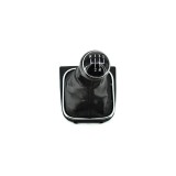 Nuca Schimbator VW Golf 5 6 Jetta 5 Viteze Piele Ecologica Negru + Rama