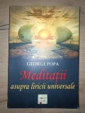 Meditatii asupra liricii universale- George Popa