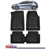 Covorase Auto TeamCar&reg; Tip Tavita Compatibile Opel Astra J (2009-2015) Negru Material Rezistent, Cauciuc