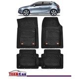 Covorase Auto TeamCar&reg; Tip Tavita Compatibile Opel Astra J (2009-2015) Negru Material Rezistent, Cauciuc