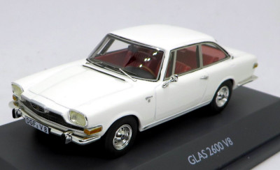 Schuco ProR BMW Glas 2600 V8 ( pearl white ) 1968 1:43 foto