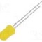 Dioda LED 5mm, galbena, convex, 2.4...3V, VISHAY - TLHY5405