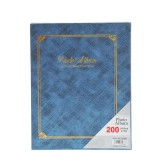 Album foto albastru pentru 200 poze 10x15 cm