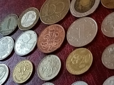 Lot 20 monede diferite (20 tari diferite), stari UNC + luciu [poze] (20BU2) foto