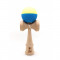 Kendama Karo Grip Half Lemn Fag Galben Albastru