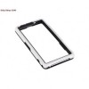 Husa Bumper Sony Xperia Z1 Compact Negru/Alb Protectie Margini