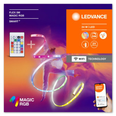 Kit Banda LED RGB inteligenta Ledvance SMART+ Wifi FLEX Magic cu Telecomanda,