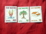Serie San Marino 1981 - Natura , 3 valori, Nestampilat