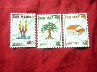 Serie San Marino 1981 - Natura , 3 valori foto