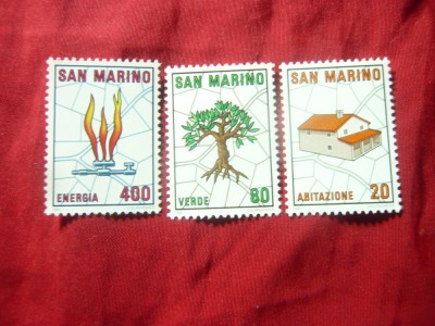 Serie San Marino 1981 - Natura , 3 valori foto