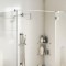 vidaXL Cap de duș cu ploaie din oțel inoxidabil 304 rotund 20 cm 4103892