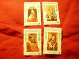 Serie mica Antigua 1974 - Craciunul , 4 valori , guma partial