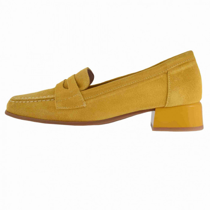 Pantofi damă, piele naturală, marca Pitillos, 5060-56-132, muștar