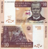 Bancnota Malawi 10 Kwacha 2004 UNC - Africa, Bancnota Ne流通olata