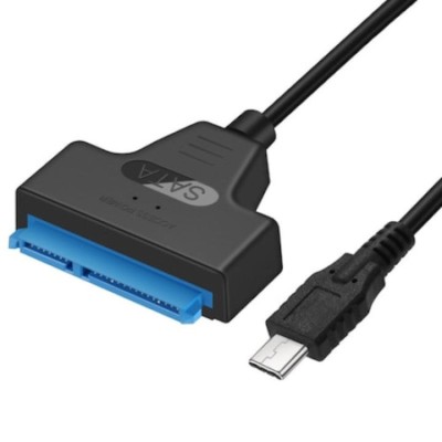 Cablu adaptor USB-C 3.1 Type-C la SATA 3 22 pini pentru HDD / SSD de 2.5 inch, hard disk de laptop, 6 GB/S foto