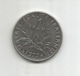 (No3) moneda-FRANTA-1FRANC 1977, Europa