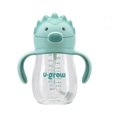 Cana cu pai si manere, tritan 330 ml, U-Grow