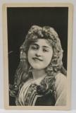 PORTRETUL UNEI TINERE , CARTE POSTALA ILUSTRATA , ROMANIA , CLASICA , CCA. 1900