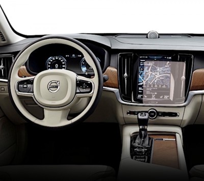 Folie protectie display navigatie si ceasuri de bord Duragon, din silicon, pentru Volvo V90 2016-2019, mata, anti-amprenta, kit instalare foto