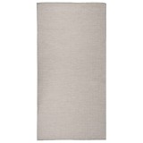 VidaXL Covor de exterior, gri taupe, 100x200 cm, țesătură plată