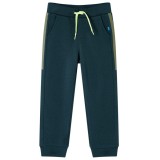 Pantaloni de trening pentru copii cu cordon verde mușchi 128, vidaXL