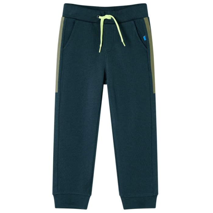 Pantaloni de trening pentru copii cu cordon verde muschi 92 GartenMobel Dekor