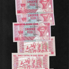 Guinea Guineea Bissau 50 pesos 1990 unc pret pe bucata