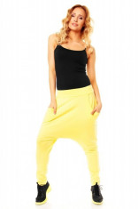 Pantalon fashion galben light foto