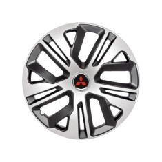 Set 4 Capace Roti 15 Inchi (R15) Raven Gri-Negru, Compatibile Cu Mitsubisi