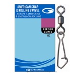 Garbolino - Agrafa Nr.12 American Snap Rolling Swivel
