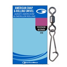 Garbolino - Agrafa Nr.8 American Snap Rolling Swivel