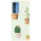 Husa compatibila cu Motorola Moto G50 model Cactus in bloom, Silicon, TPU, Viceversa