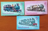 NOUA -ZEELANDA- 1973--"LOCOMOTIVE CU abur-"-lot-3v.--stampilat---Vezi-Scan
