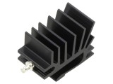 Radiator U TO220 neagră 15mm