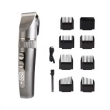 Masina de Tuns si Aparat de Ras Ras si Barbierit Parul si Barba, Profesionala, Electric, Lame din Ceramica, Afisaj LED, 3 Viteze, Turbo, 5 Nivele de R