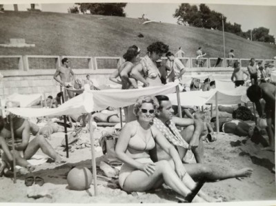 Foto Eforie Sud, 1964, turism, litoral, plajă, jud. Constanța, 9 / 6 cm foto