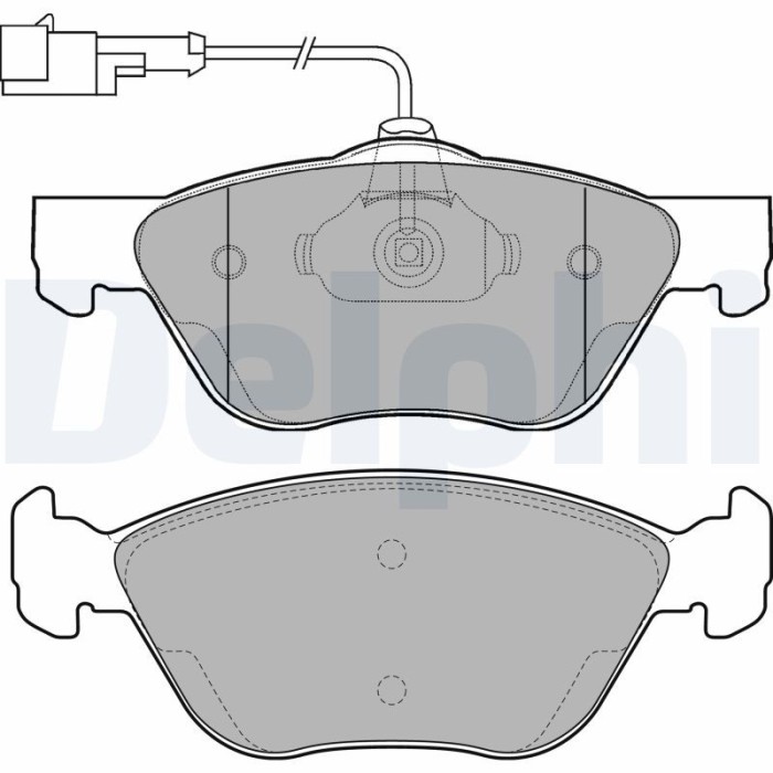 DELPHI LP1587 set placute frana,frana disc