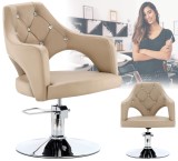 Scaun de coafat Leia hidraulic rotativ pentru salonul de coafură scaun de coafor