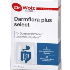 Darmflora plus select cu 8 tipuri de culturi probiotice Dr. Wolz 40cps