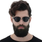 Ochelari de Soare pentru Barbati - Techsuit (66612) - Gold / Blue