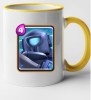 Cana maner galben personalizata Clash Royale - Mini P.E.K.K.A, INOVATIX&reg;. 330ml, Oem