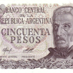 Argentina 50 Pesos ND (1976-1978) - (fara clauza) - P-301 UNC !!!